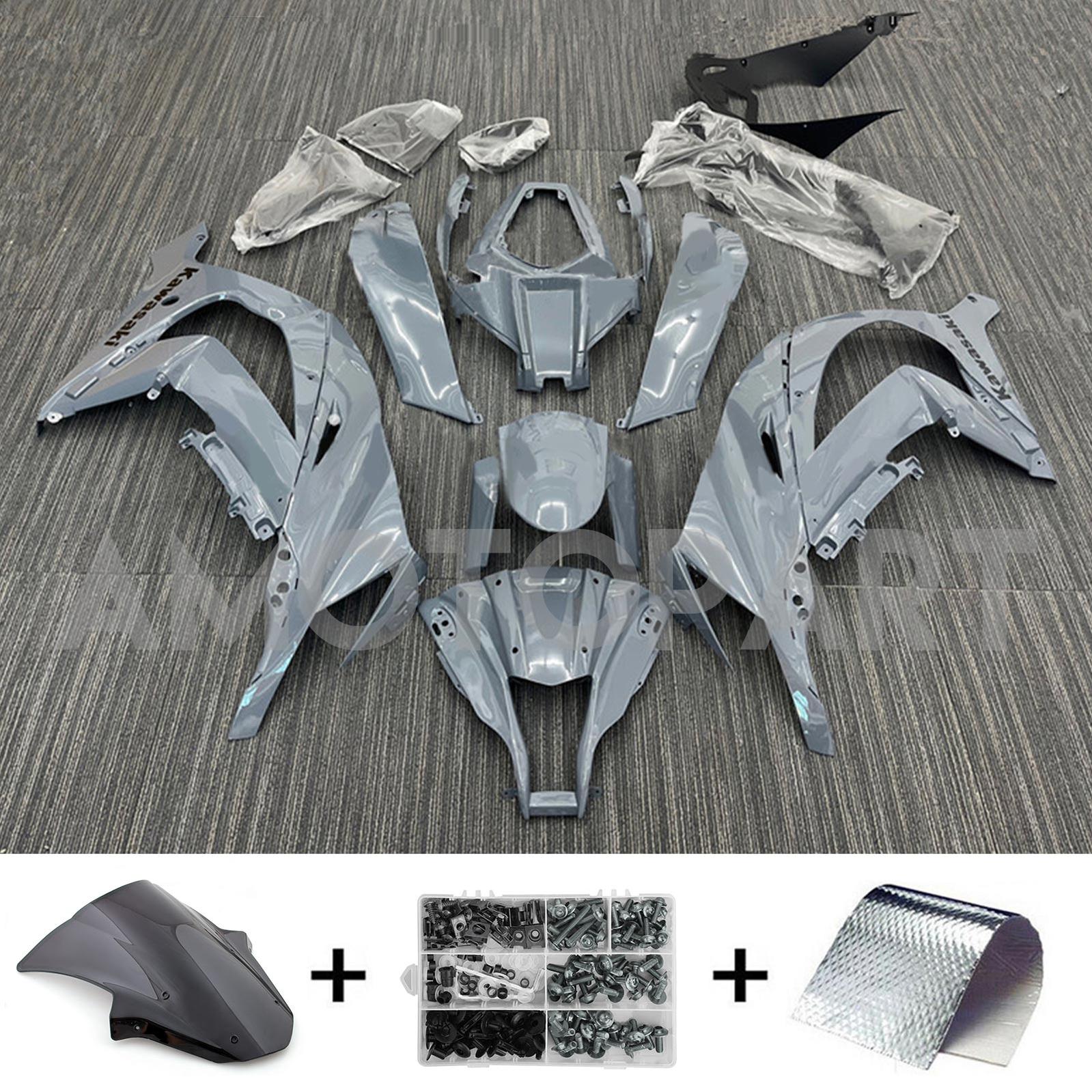 Amotopart 2011-2015 Kawasaki ZX10R GRAY KIT KIT