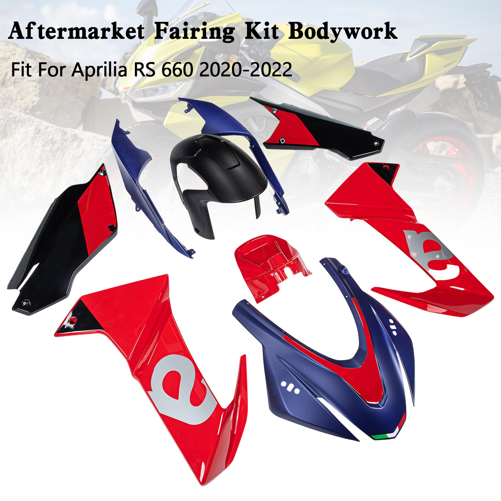 Amotopart (2020-2024) Aprilia RS 660 Fairing Kit Collection