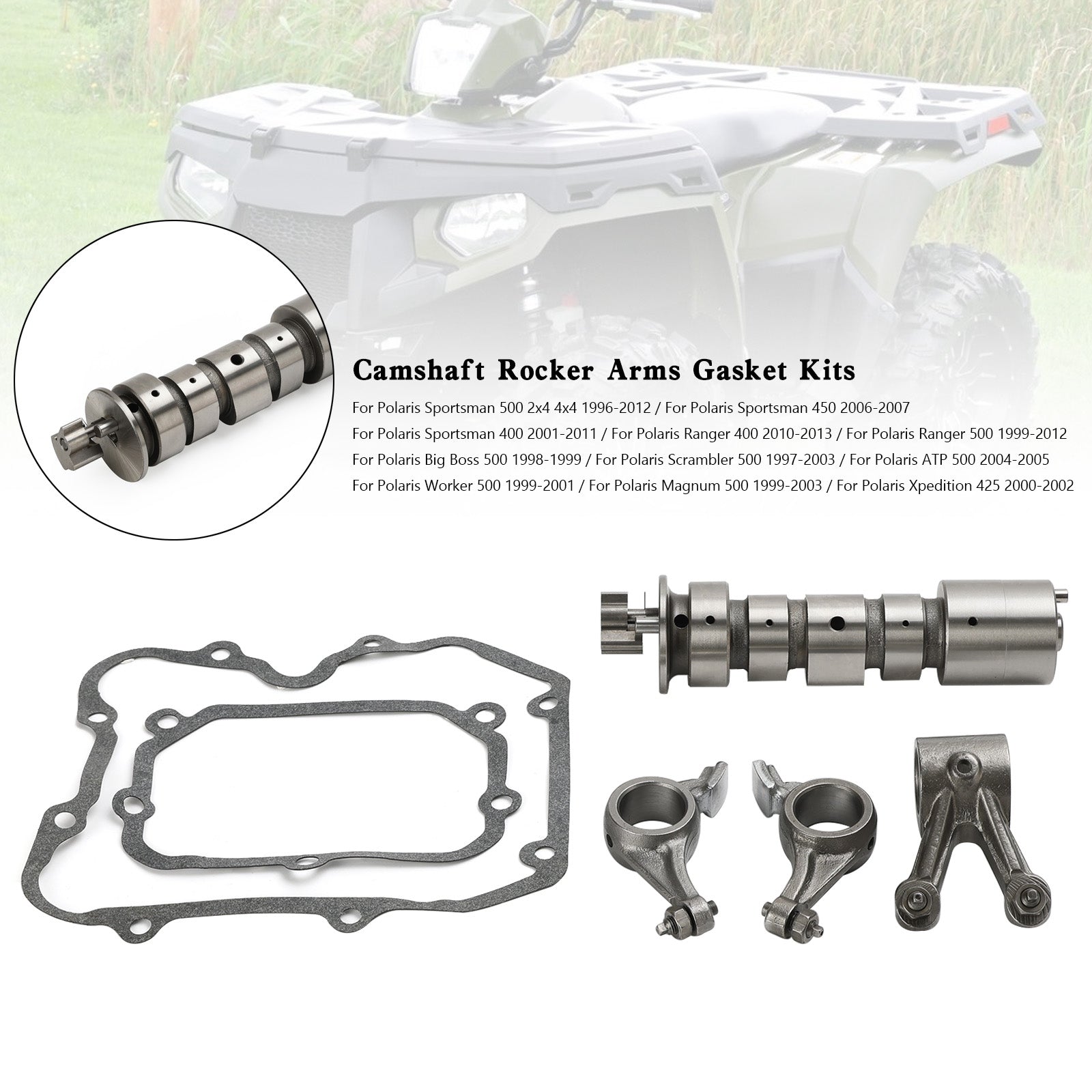 Polaris Sportsman Ranger Camshaft Rocker Arms Gasket Kits 3085855 3086212