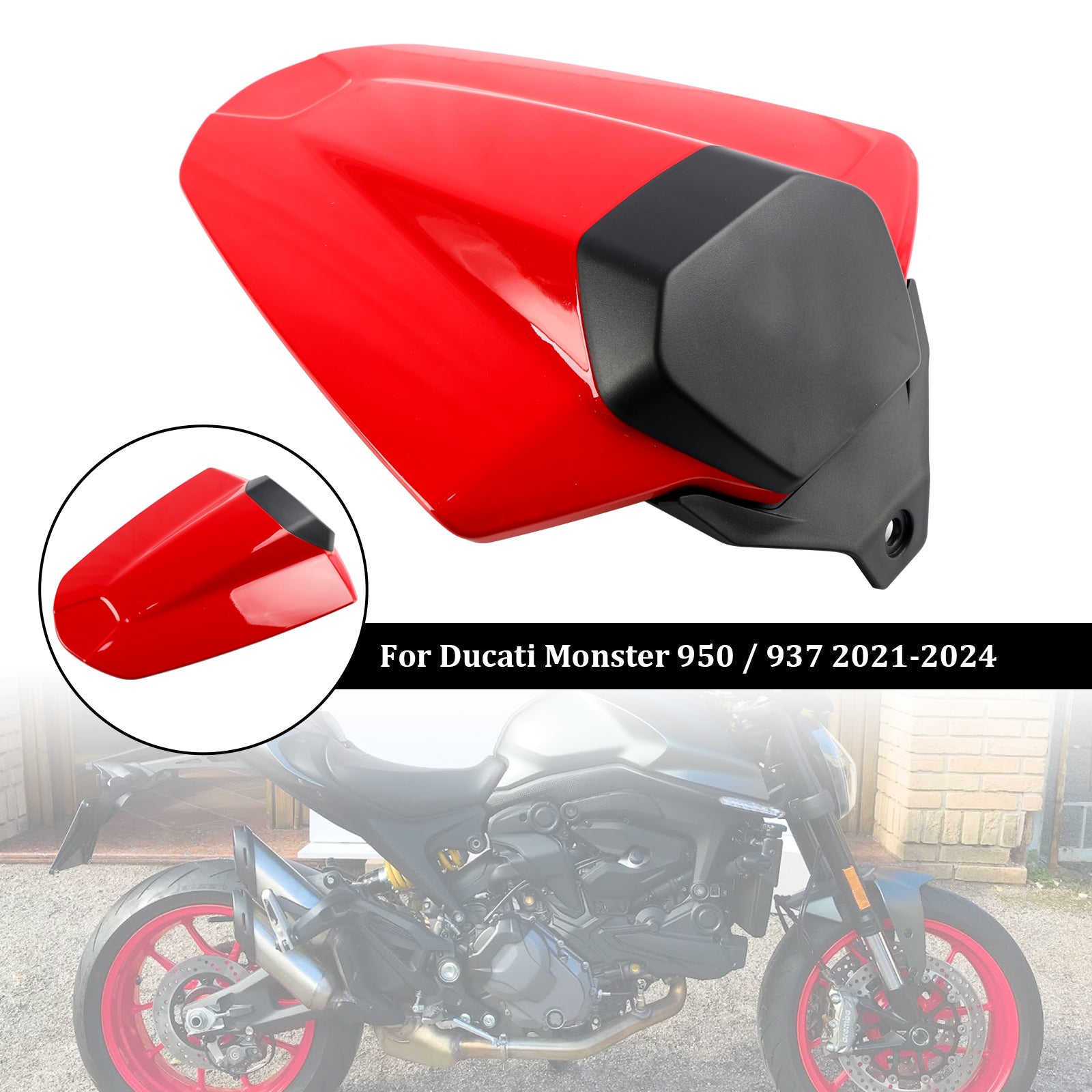 21-24 Ducati Monster 950 937 Heck Rücksitzbezug Verkleidung