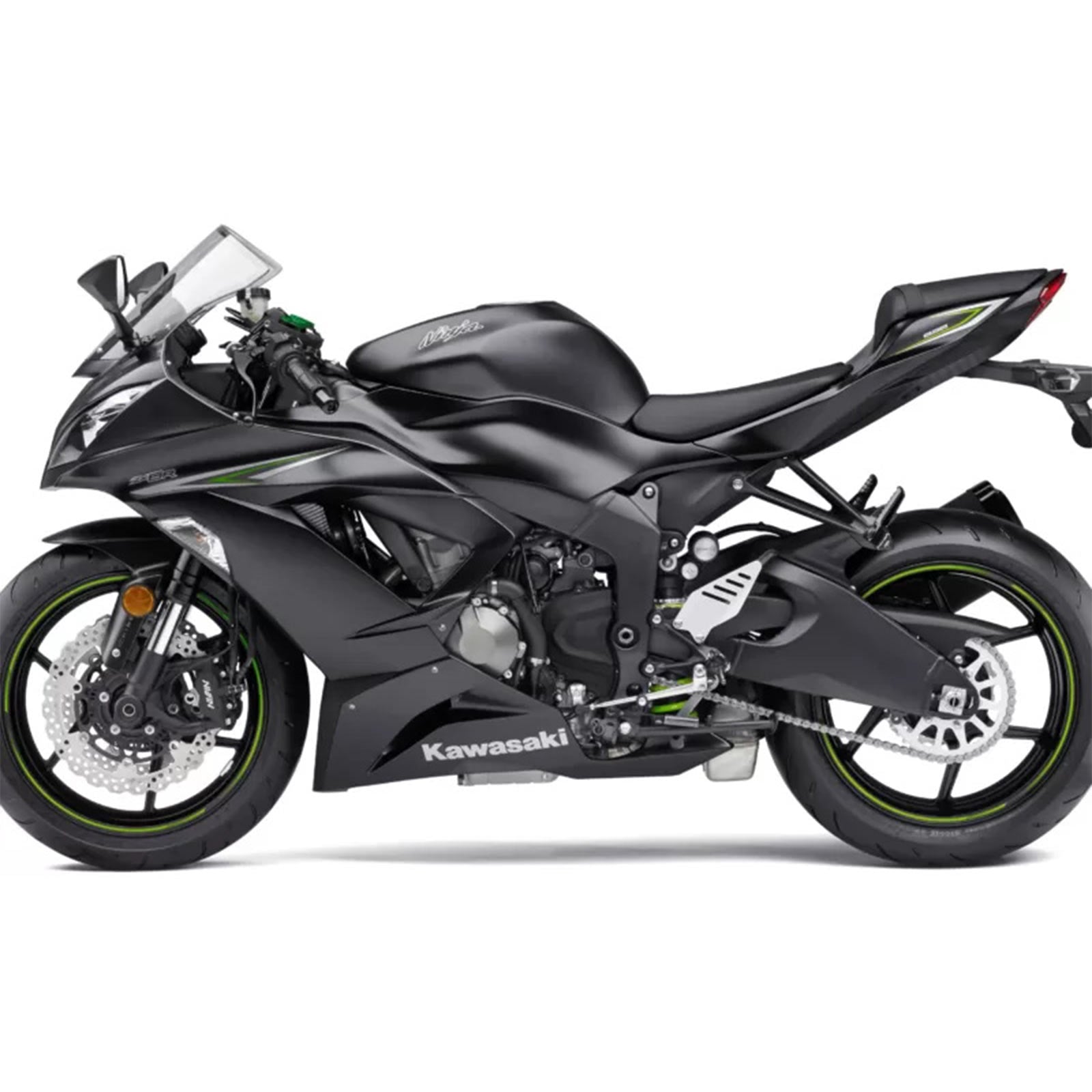 Amotopart 2013-2018 Kawasaki ZX6R 636 Black Fairing Kit