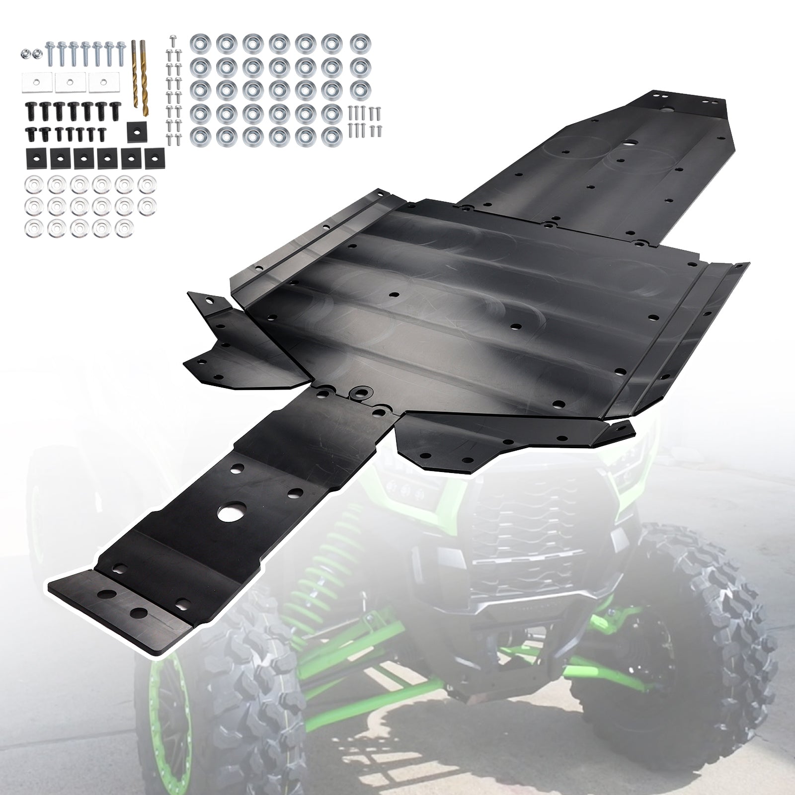 Kit de placa protectora de deslizamiento de protección del tren de rodaje Kawasaki Teryx Krx 1000 2020-2026 Uhmw