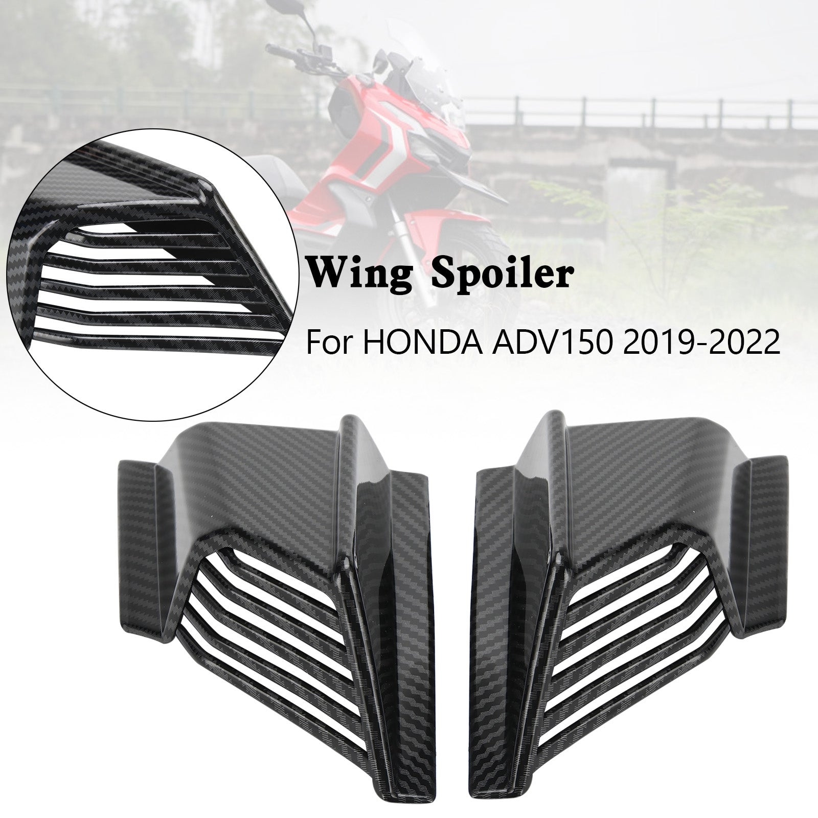 Body Winglet Side Deflector Air Wing Spoiler for HONDA ADV-150 2019-2022