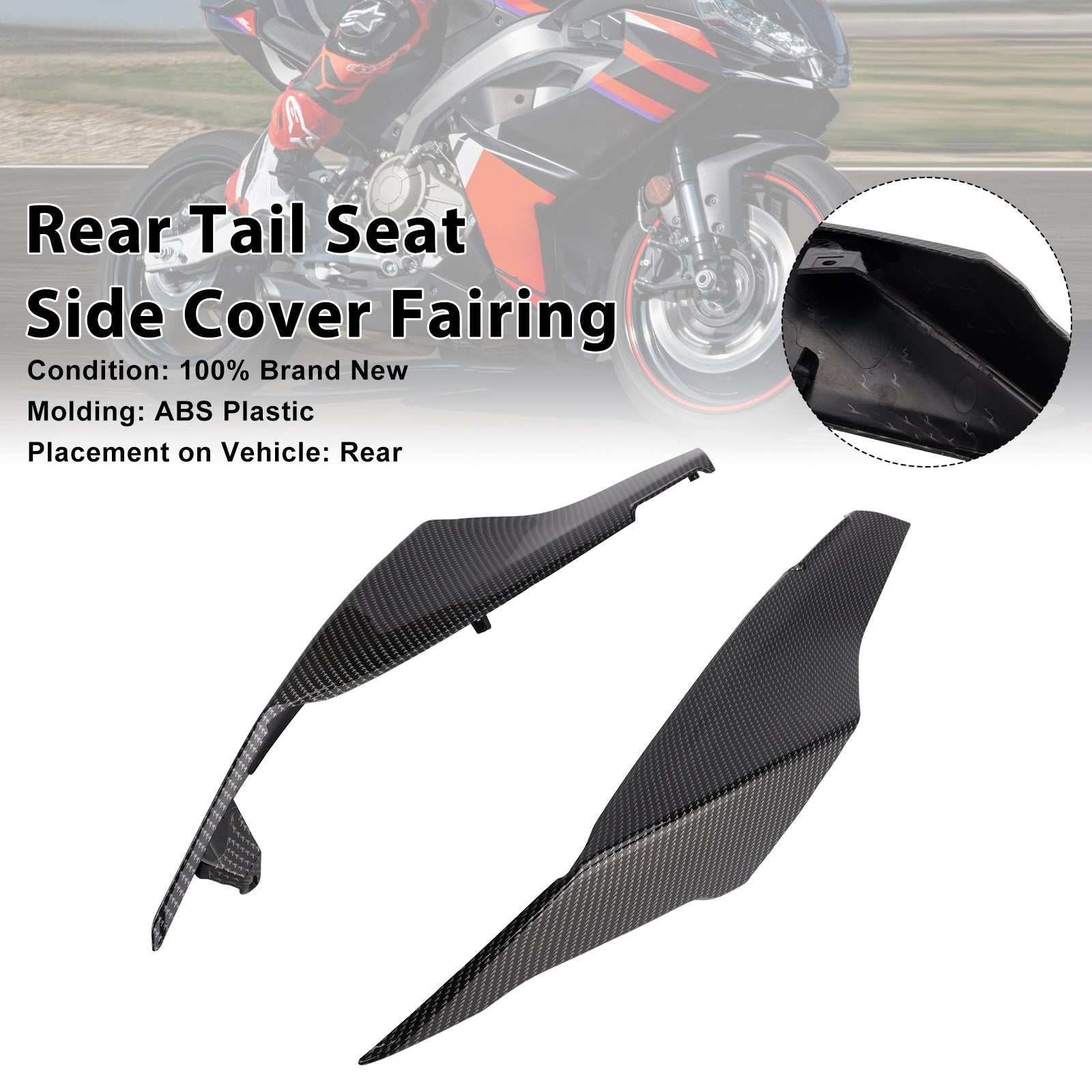 2024-2025 Aprilia RS457 RS 457  Rear Tail Seat Side Cover Fairing