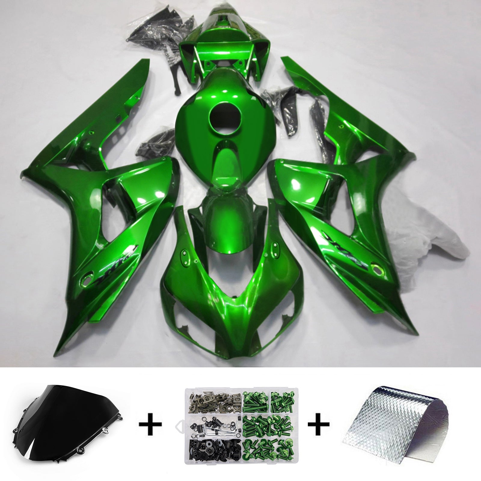 Amotopart 2006-2007 Honda CBR1000RR Green Fairing Kit