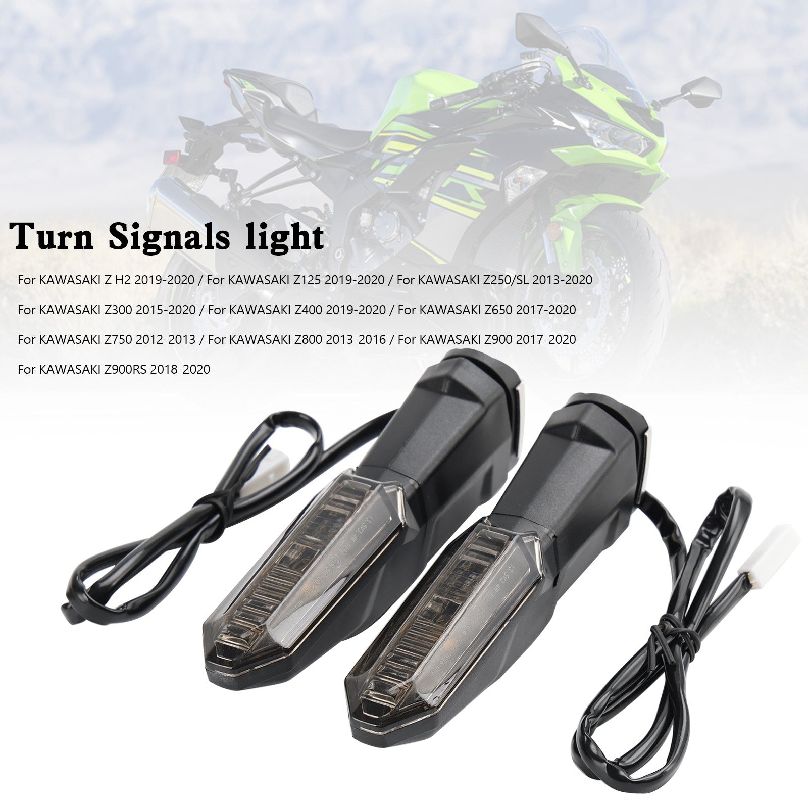 Turn Signals light For Kawasaki Z125 Z250 Z400 Z650 Z750 Z800 Z900