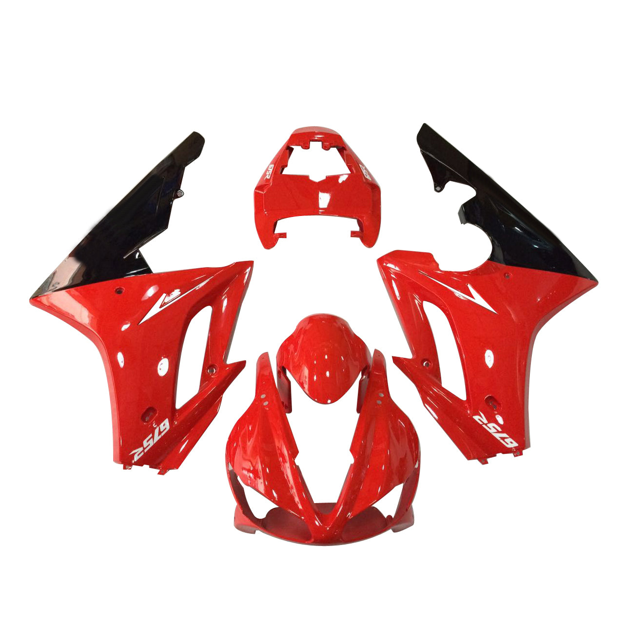 Amotopart 2006-2008 Triumph Daytona 675 Red Fairing Kit