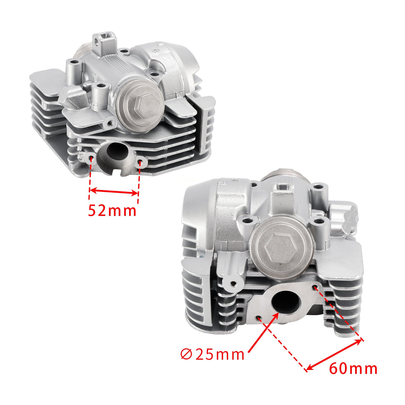 2005-2017 Yamaha YBR125 YBR 125 Complete Engine Head Cylinder without EGR