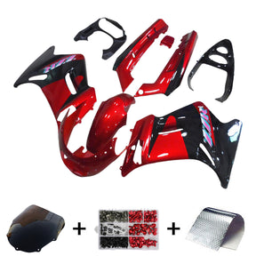 Kit carena Amotopart 1996-2007 Kawasaki ZZR250 nero rosso