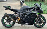 Amotopart Kawasaki 2009-2012 ZX6R 636 Kit de carenado negro