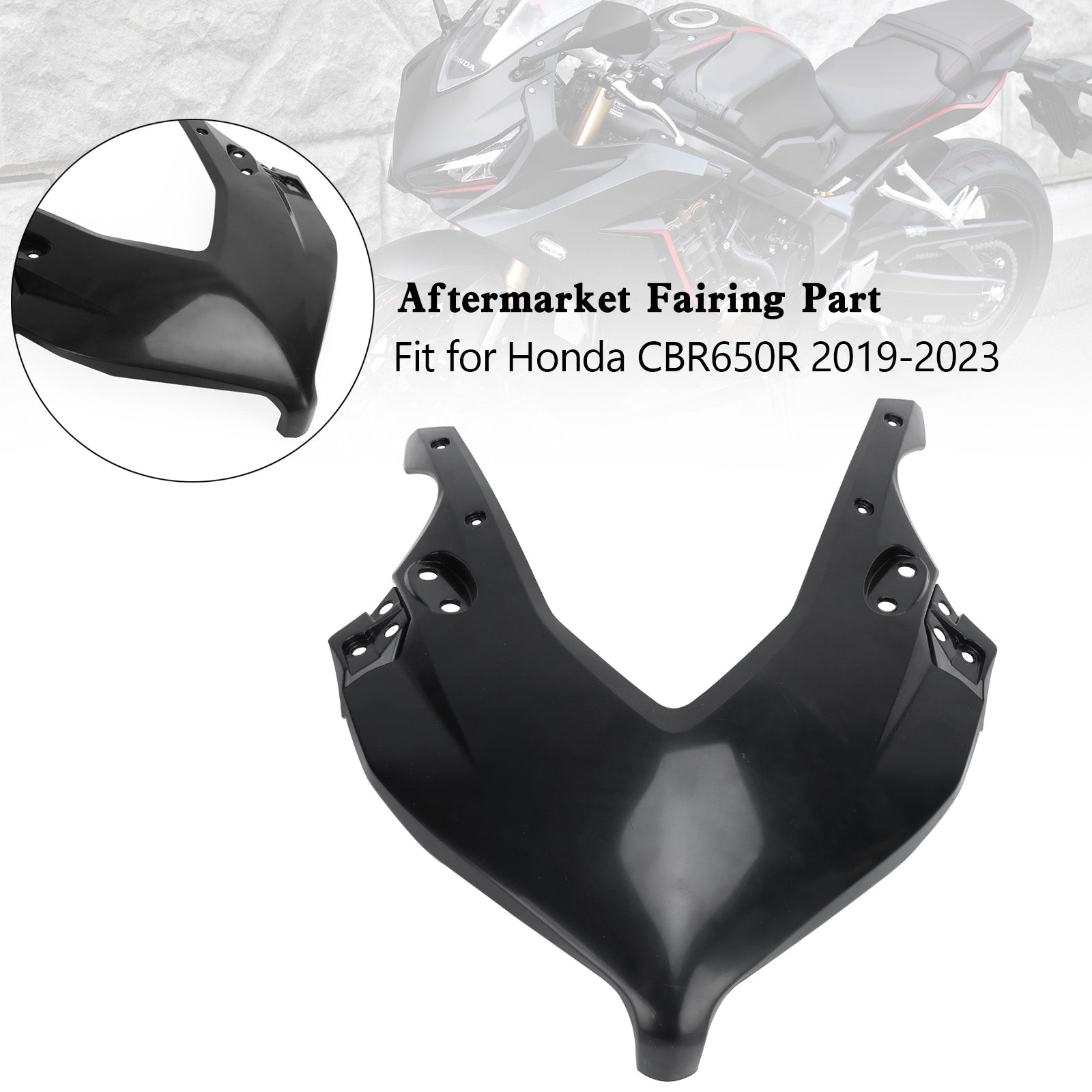 2019-2023 ホンダ CBR650R 未塗装 ABS フロント ヘッドライト ノーズ カバー プロテクター