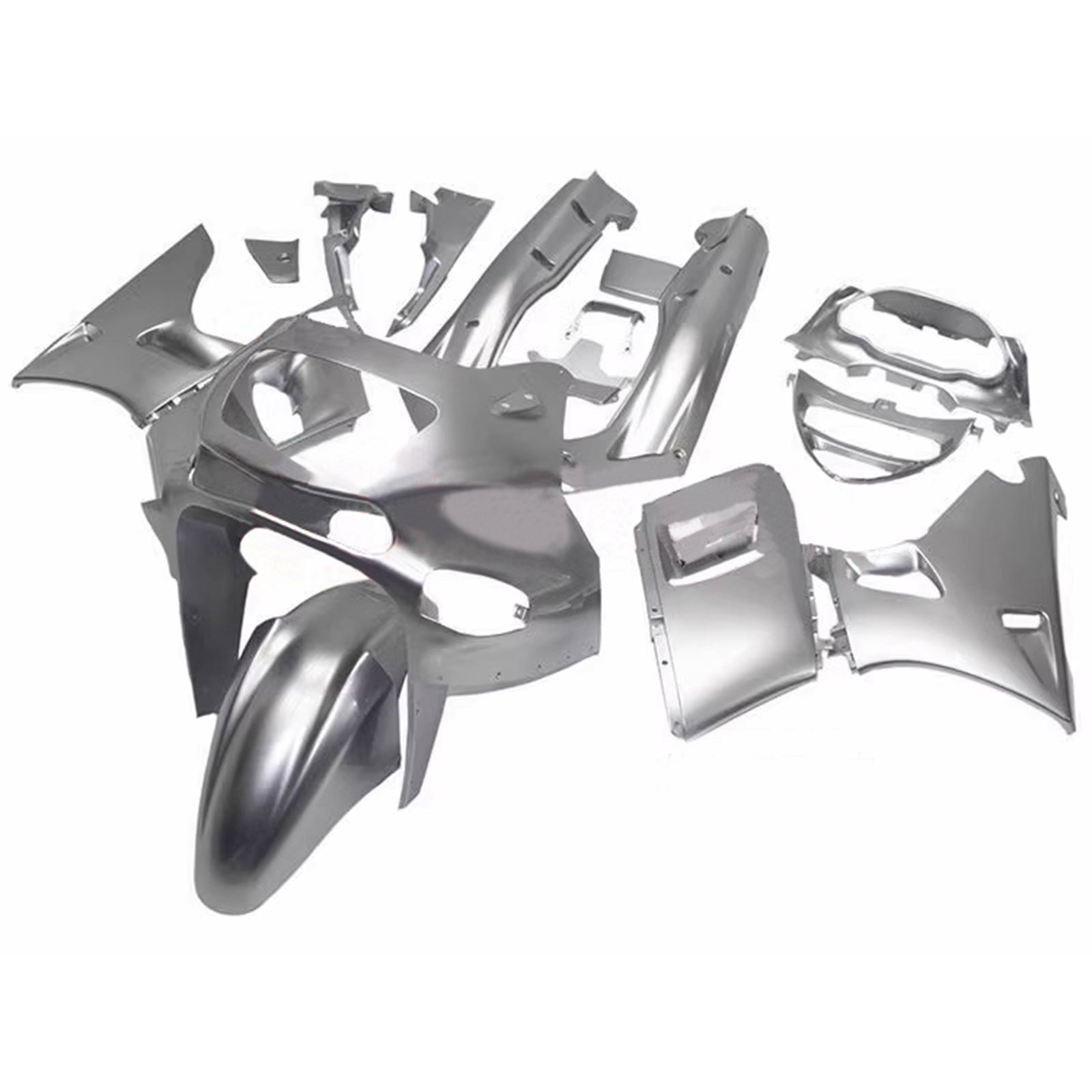 Amotopart ZZR400 1993–2007 ZZR600 1998–2003 Kawasaki Silber Verkleidungsset