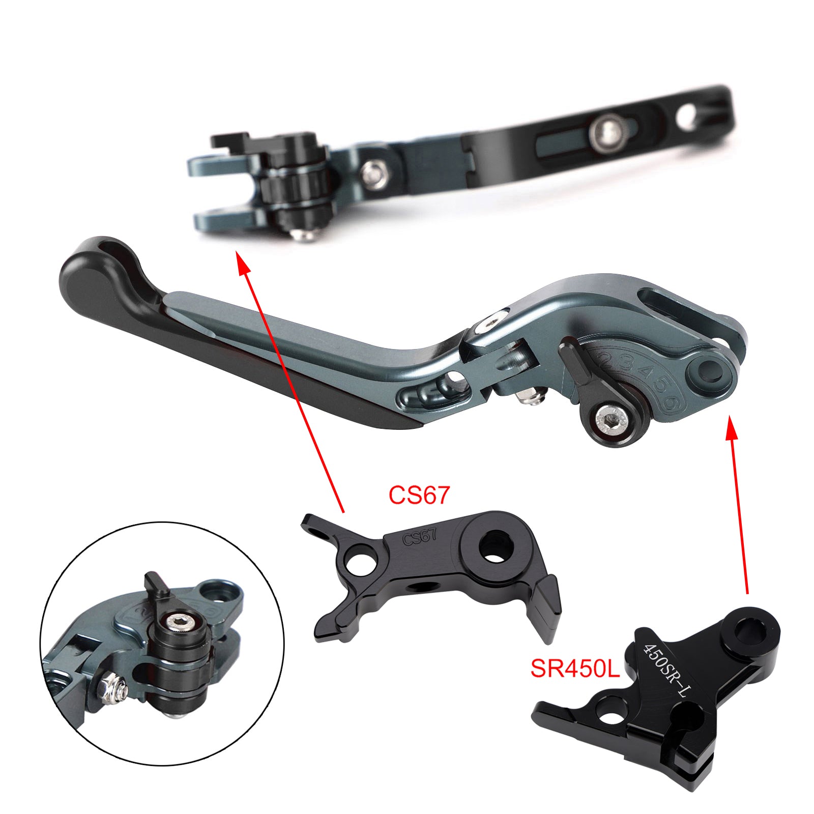 2024-2026 VOGE DS900X 900DSX Adjustable Clutch Brake Lever