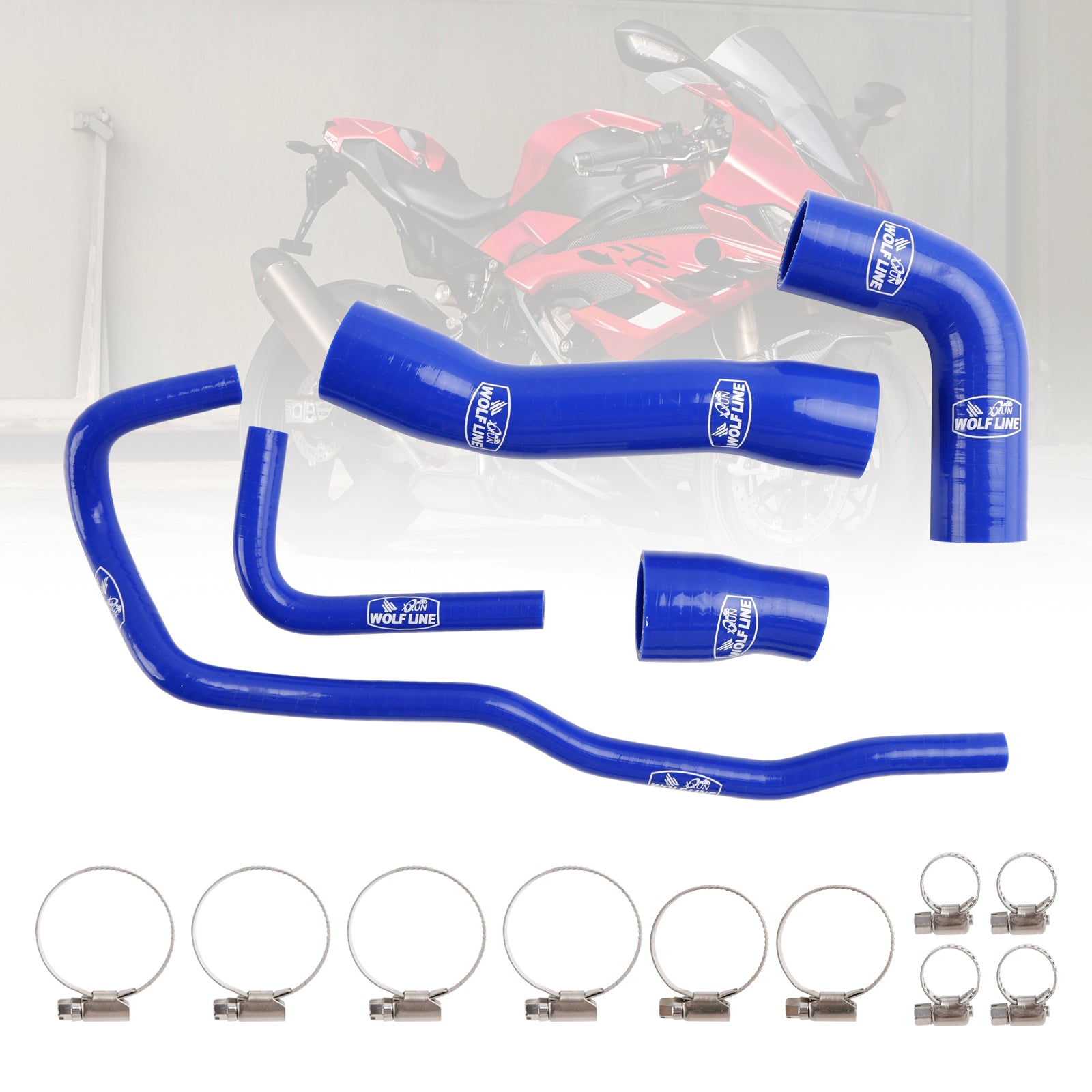 2019-2023 BMW S1000RR Silicone Radiator coolant Hose kit