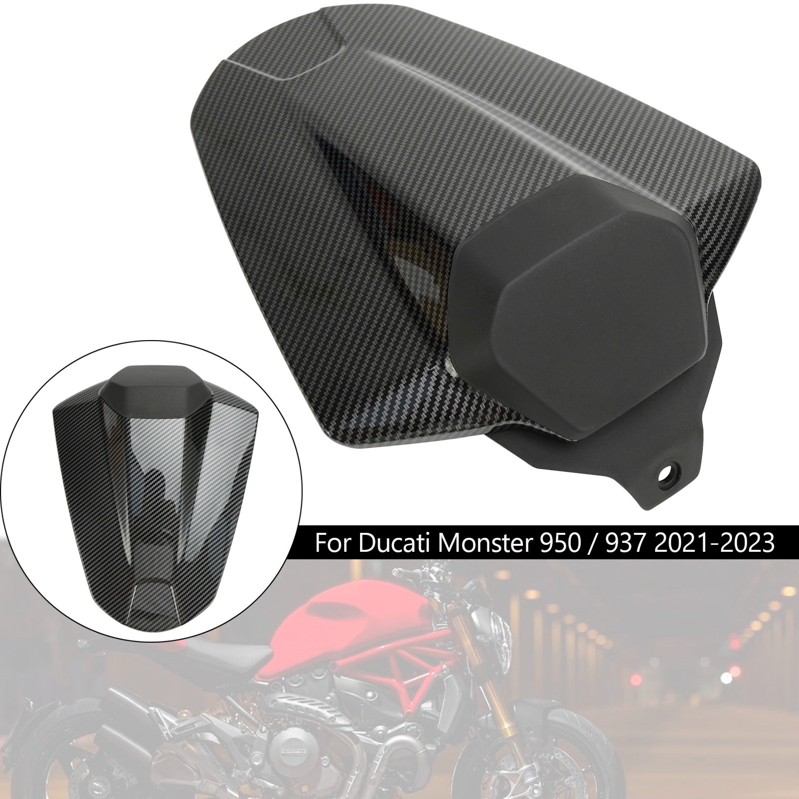 2021-2023 Ducati Monster 950 937 Couverture de siège arrière Capot de carénage