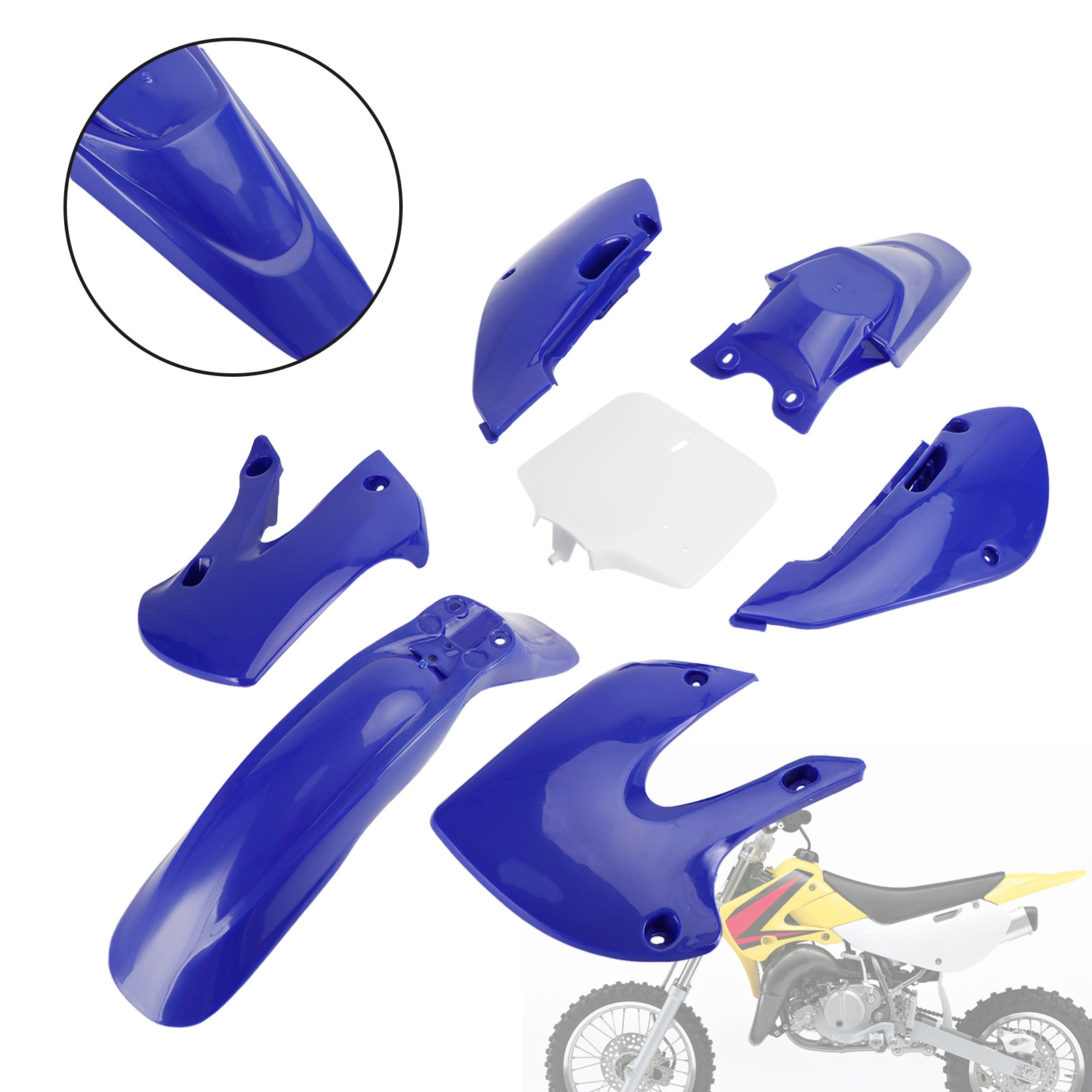 Injection ABS Plastic Bodywork Fairing Kit for kawasaki klx110 klx65 RM65 DRZ110