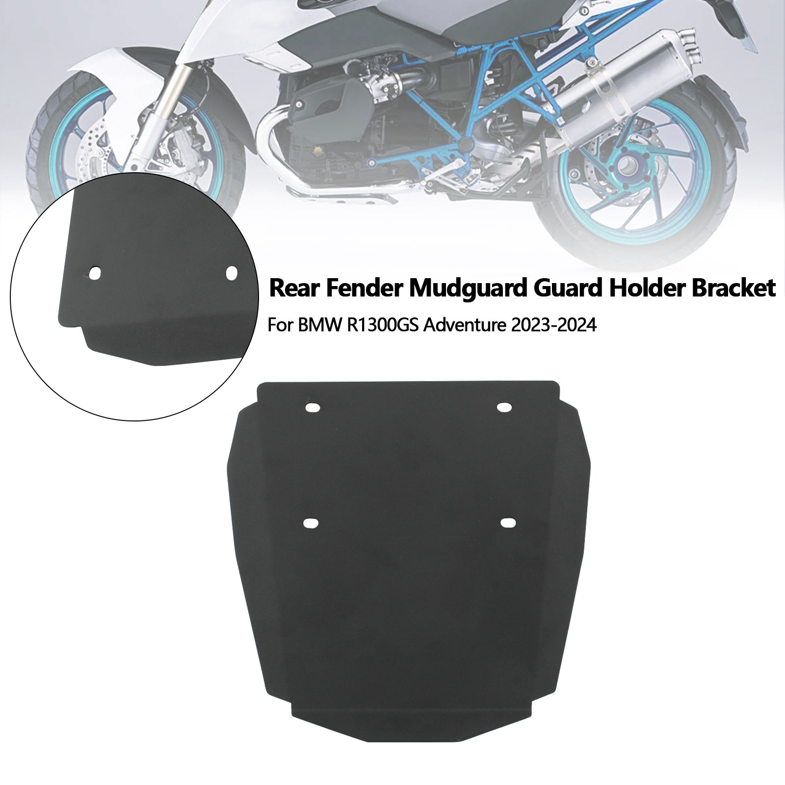 23-24 BMW R1300GS ADV Support de garde-boue de garde-boue arrière