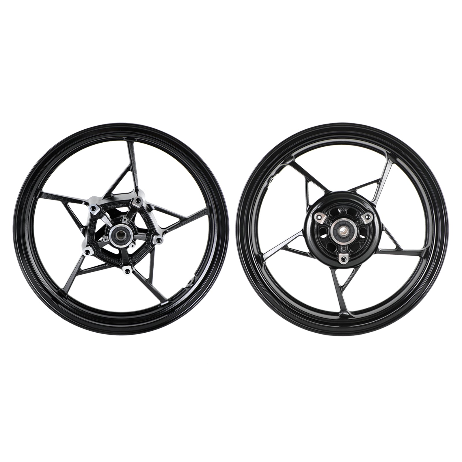 18-23 Kawasaki EX400G Ninja 400 / ABS / Z400 Glossy Black Front and Rear Wheel Rim