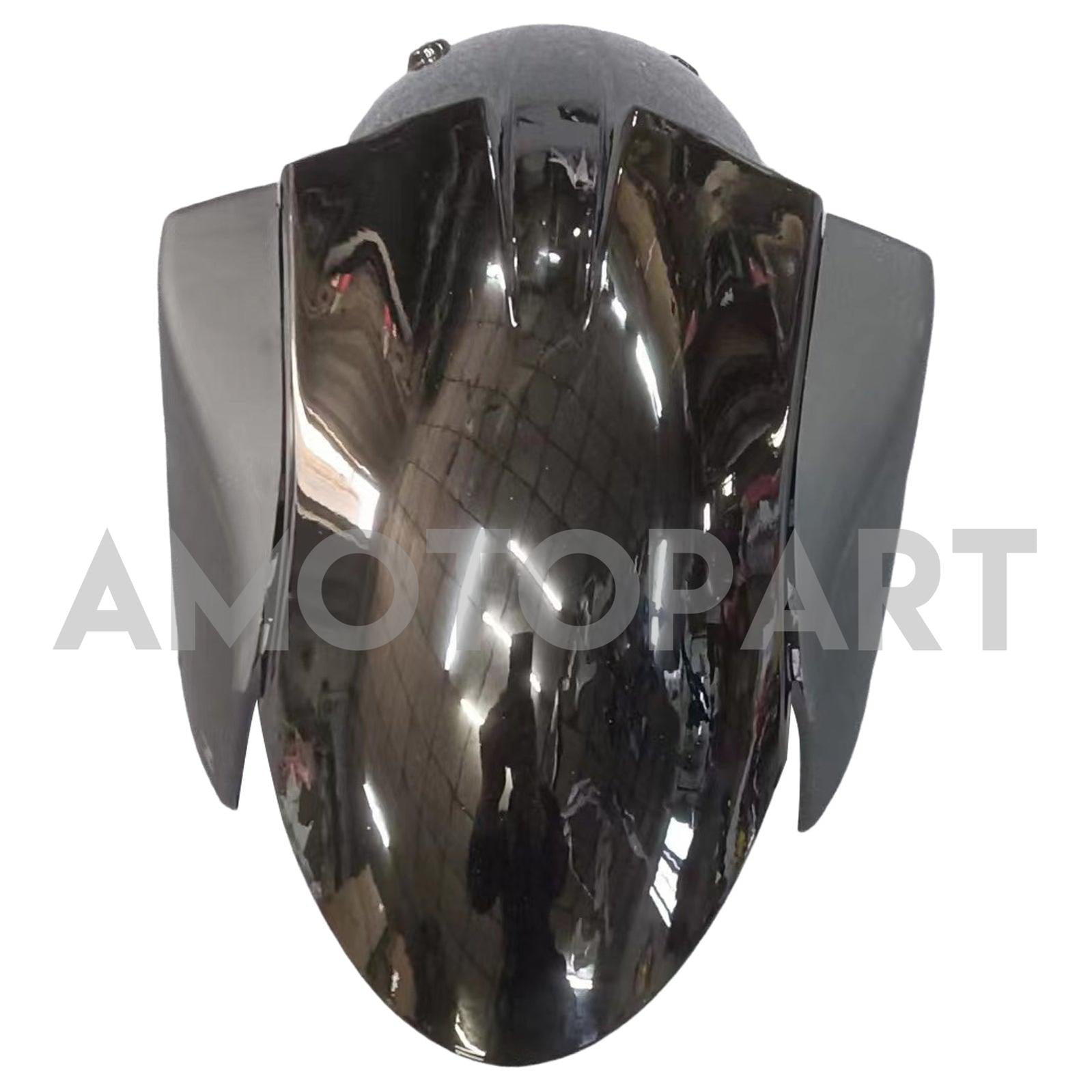 Amotopart 2007-2008 Kawasaki ZX6R 636 Black Fairing Kit