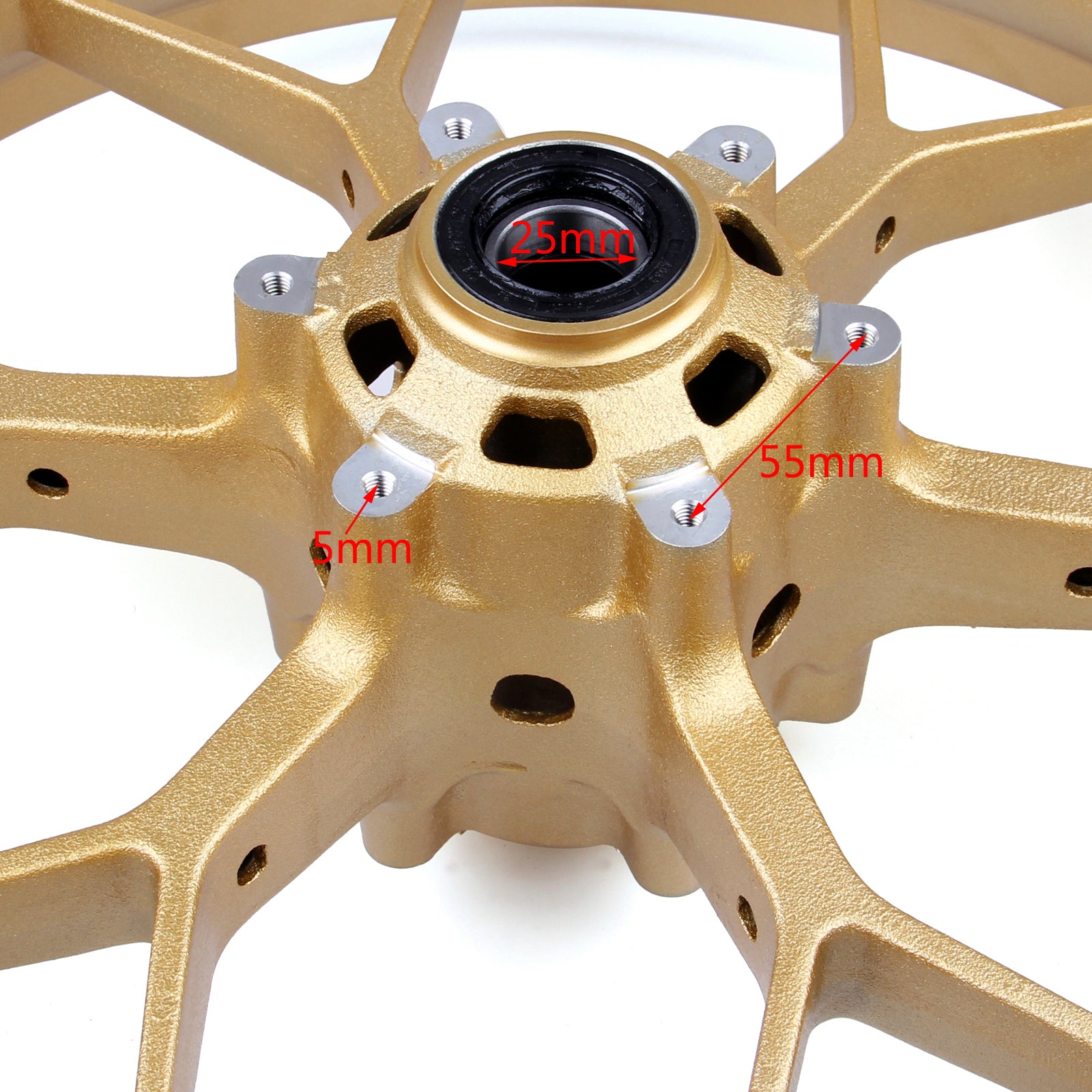 Front + Rear Wheel Rims Fit for Honda CBR 1000 RR SC59 2008 - 2016 Gold