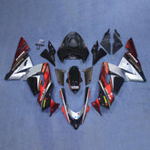 Amotopart 2004-2005 ZX10R Kawasaki Red&Silver Fairing Kit