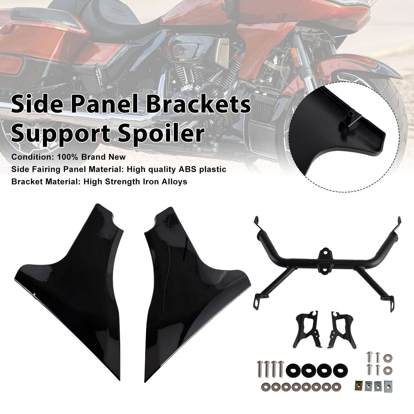 23-25 CVO 121 117 Road Glide FLTRXSESide Panel Brackets Support Spoiler