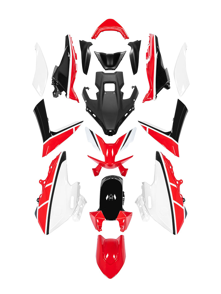 Amotopart 2023-2024 Yamaha T-MAX 560 Black Red White Fairing Kit