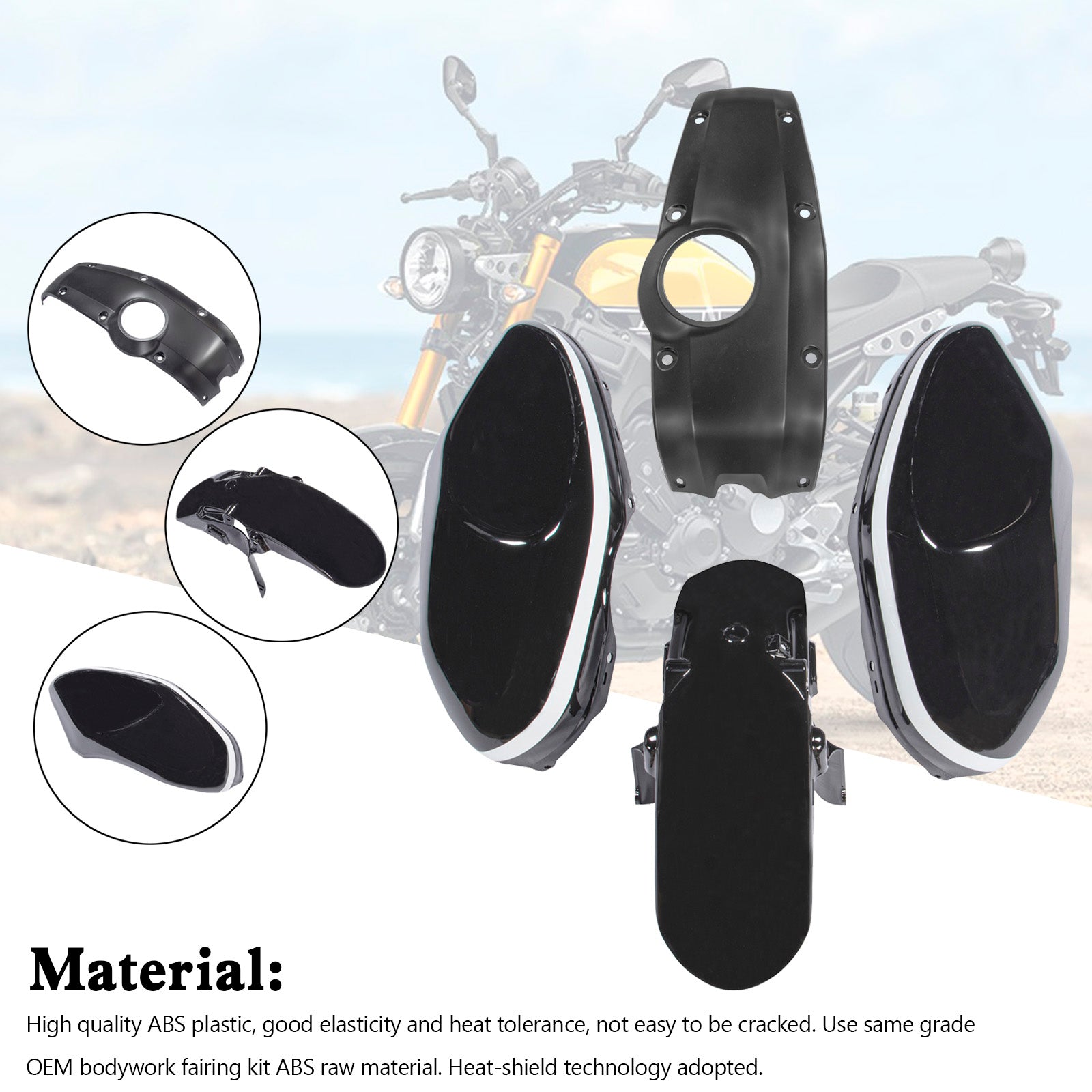 Amotopart 2016-2021 Yamaha XSR900 Fairing Kit