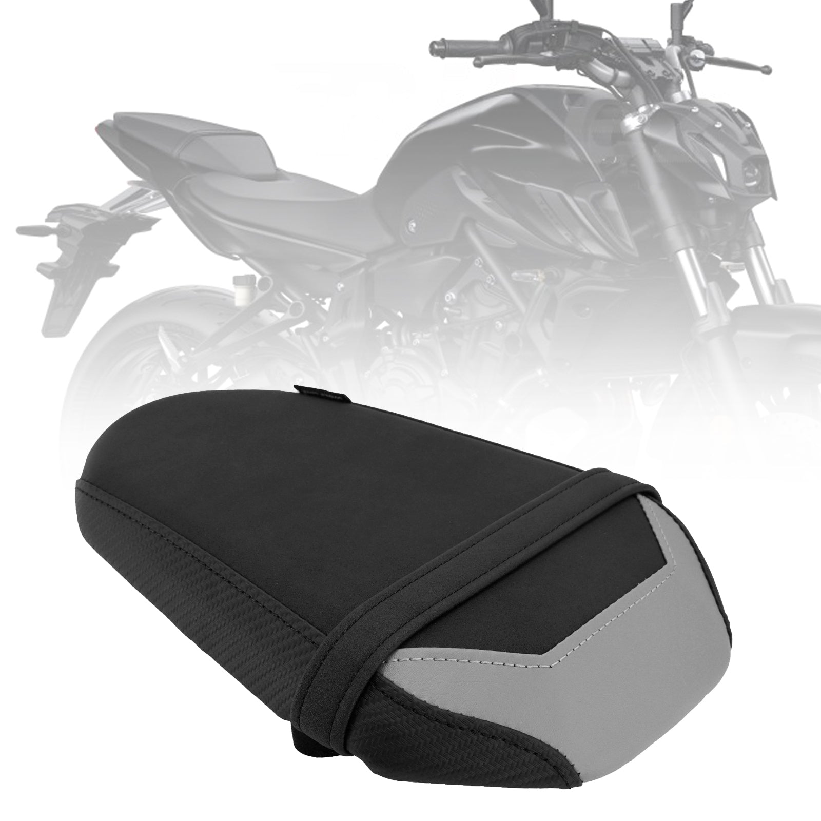 2025+ Yamaha Mt-07 Fz-07 Rear Passenger Seat Cushion Pillion Flat Black