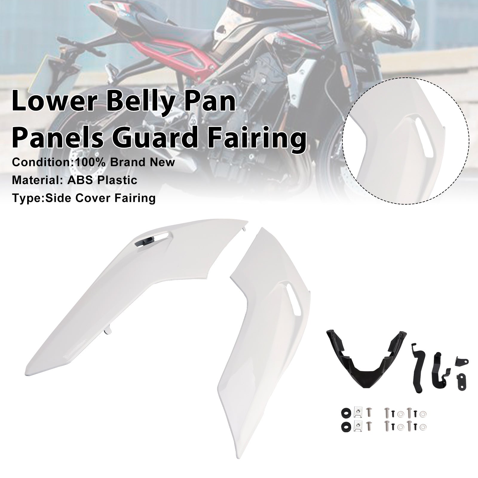 2020-2022 Street Triple 765 R/RS Lower Belly Pan Panels Guard Fairing