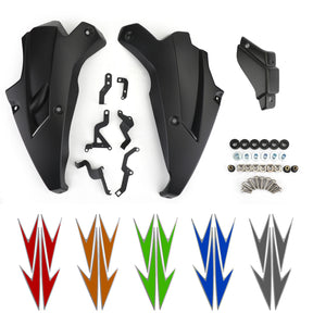 17-19 Kawasaki Z900 Side Lower Fairing Panel Cover Black