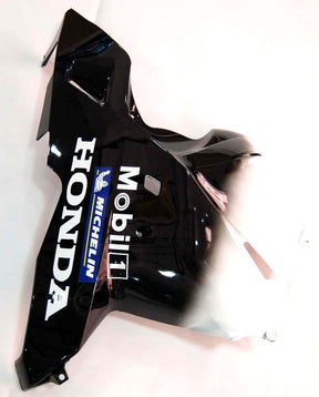 Amotopart 2009–2012 Honda CBR600RR Verkleidungsset mit weißen und schwarzen Logos