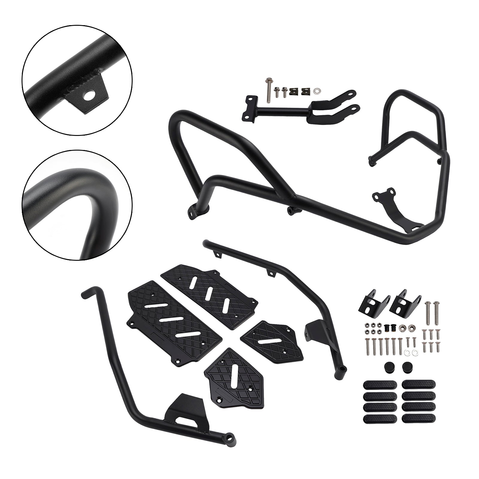 Honda Adv350 2022-2025 24 Crash Bar Upper+Lower Engine Guard Frame Fit Black