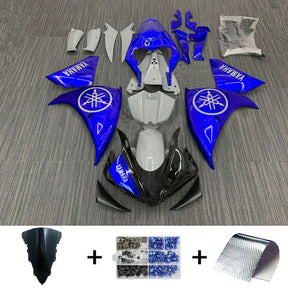 Amotopart 2009-2011 Yamaha YZF 1000 R1 Kit carena nero lucido e blu