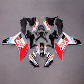 Amotopart 2011–2013 CBR600F Honda Rot-Weiß mit Logos Verkleidungsset