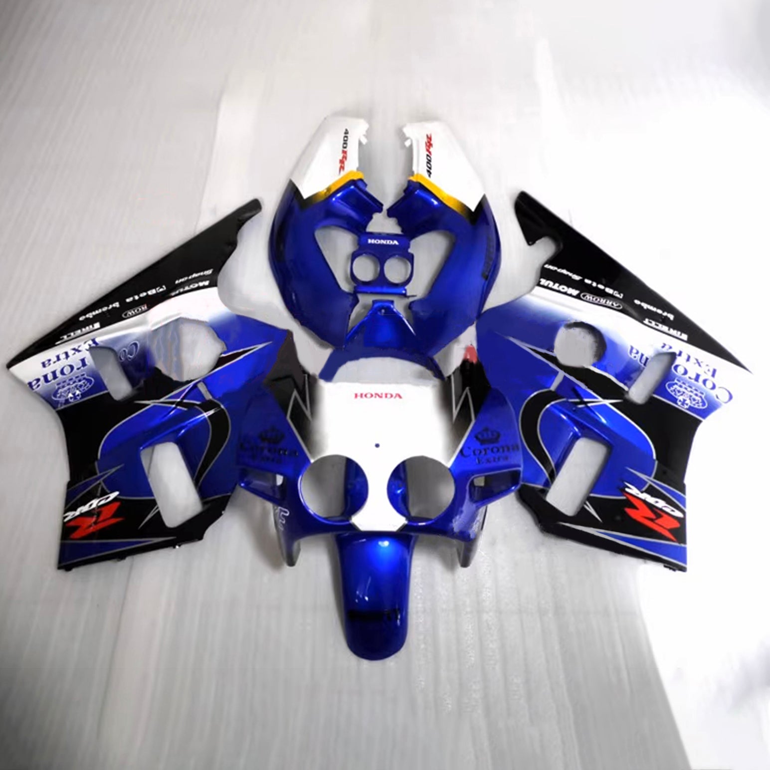 Amotopart 1987-1989 Honda CBR400RR NC23 Fairing Blue&Black Kit