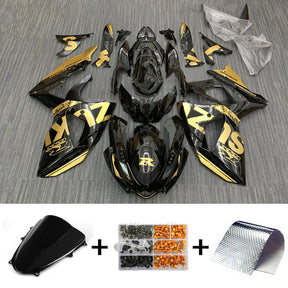 Amotopart 2009-2016 K9 GSXR1000 Suzuki nero con accenti dorati kit carenatura