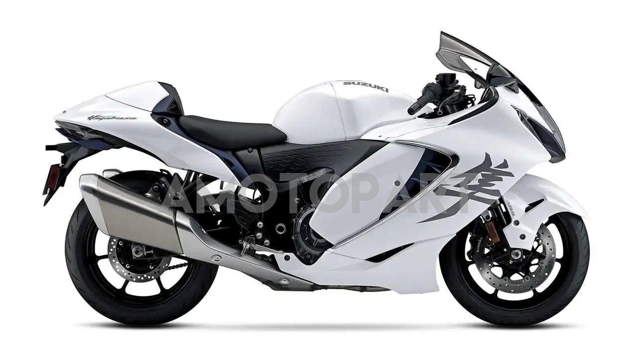 Amotopart 2021-2025 Suzuki Hayabusa GSX1300R White Fairing Kit