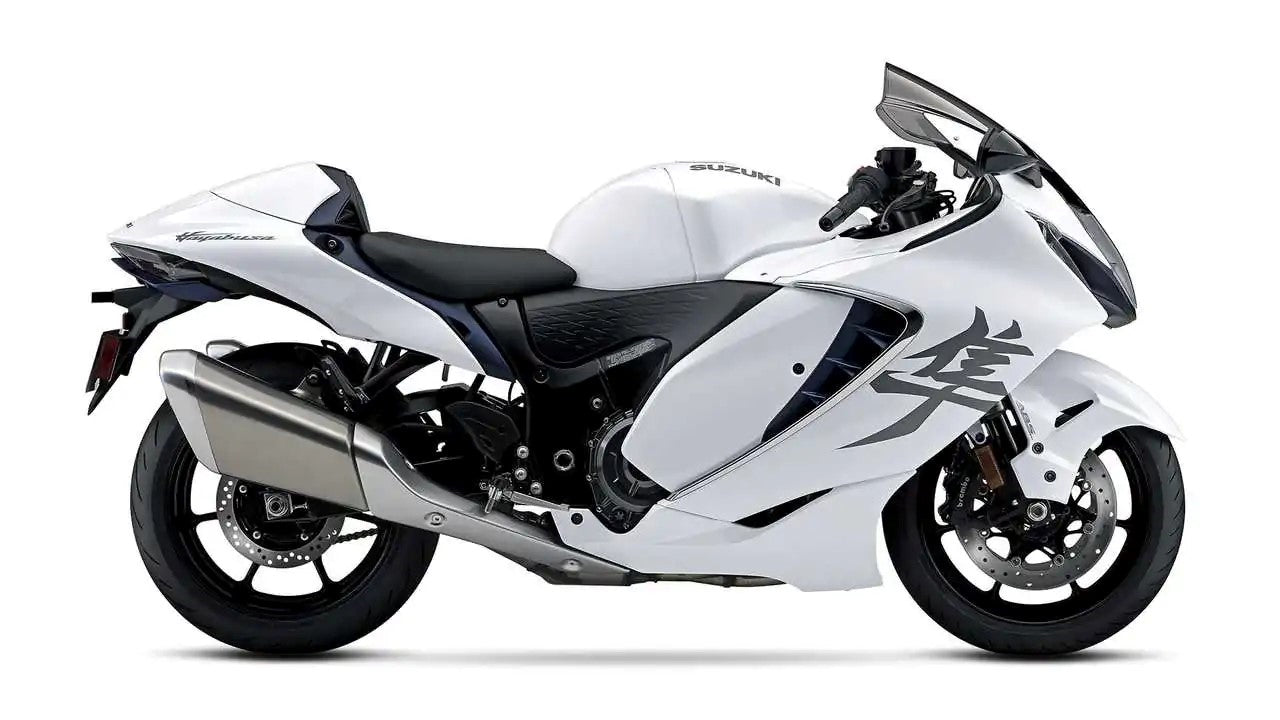 Amotopart 2021–2023 Suzuki Hayabusa GSX1300R weißes Verkleidungsset