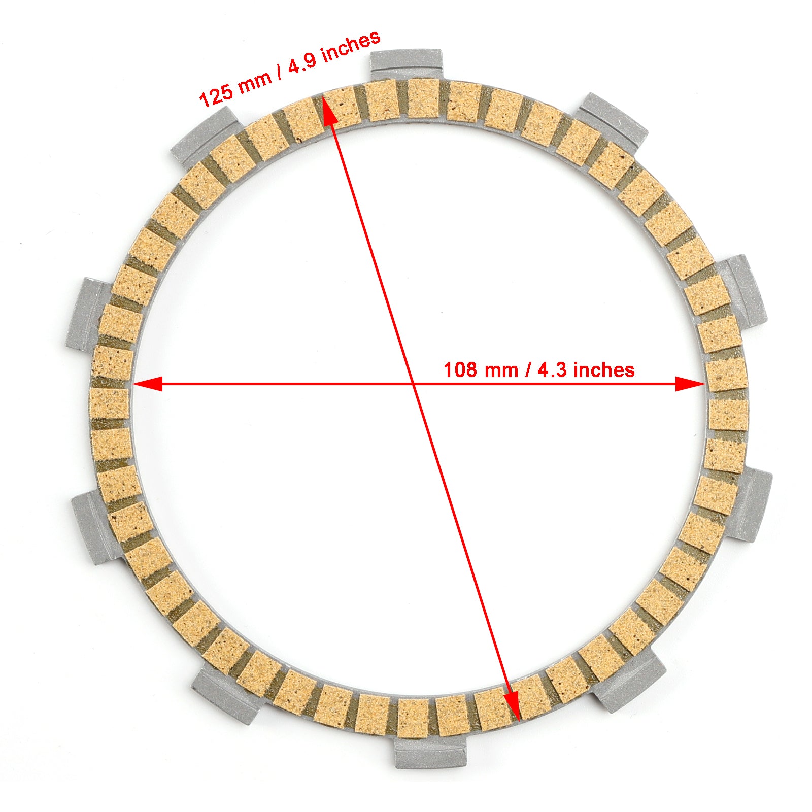 2018-2024 Kawasaki Ex400 Ninja 400 
 Clutch friksjonsplatesett 13088-0593