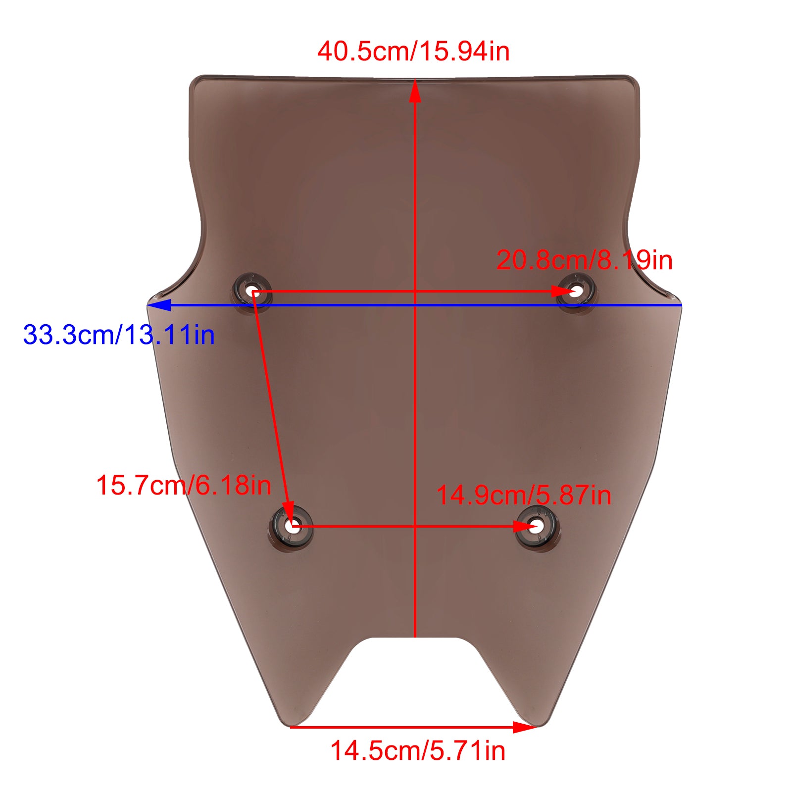 BMW R1200R 2015-2018 R1250RS 2019-2024 vindrutan vindruta