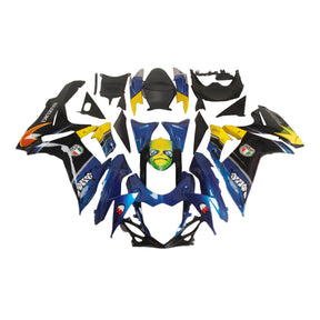 Amotopart 2011-2024 K11 GSXR 600/750 Suzuki Blue&Yellow Monster  Fairing Kit