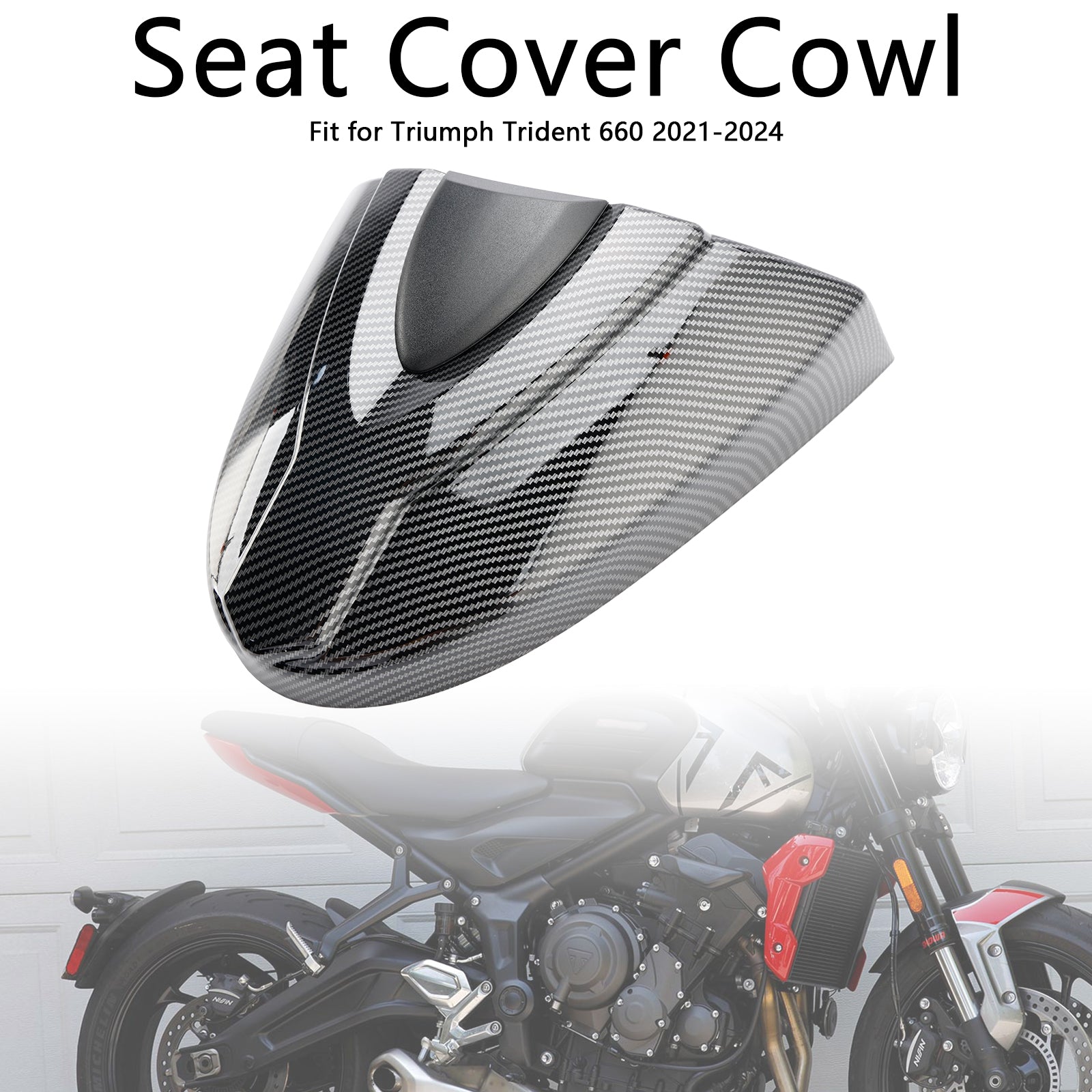 21-24 Trident 660 Tail Rear Seat Cover Fairing Cowl