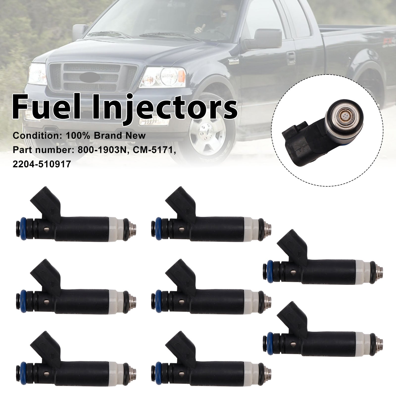 Vstřikovače paliva Mercury Mountaineer Ford Explorer 8PC CM-5171 800-1903N