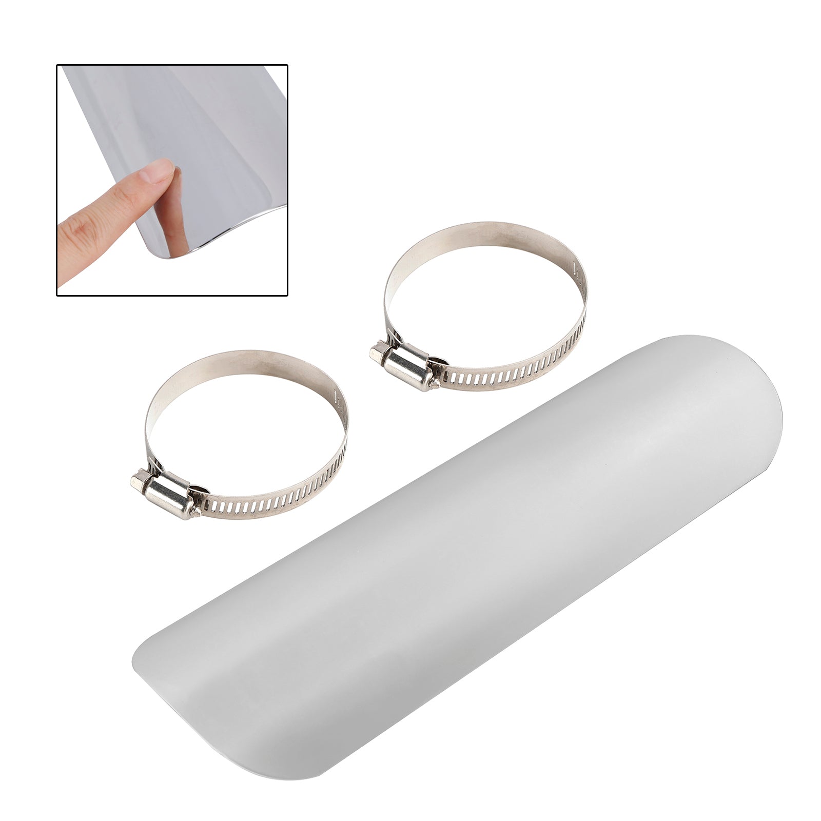 Motorcycle Scooter Cub BlackD Exhaust Side Bracker Cover Steel Decorative Cover