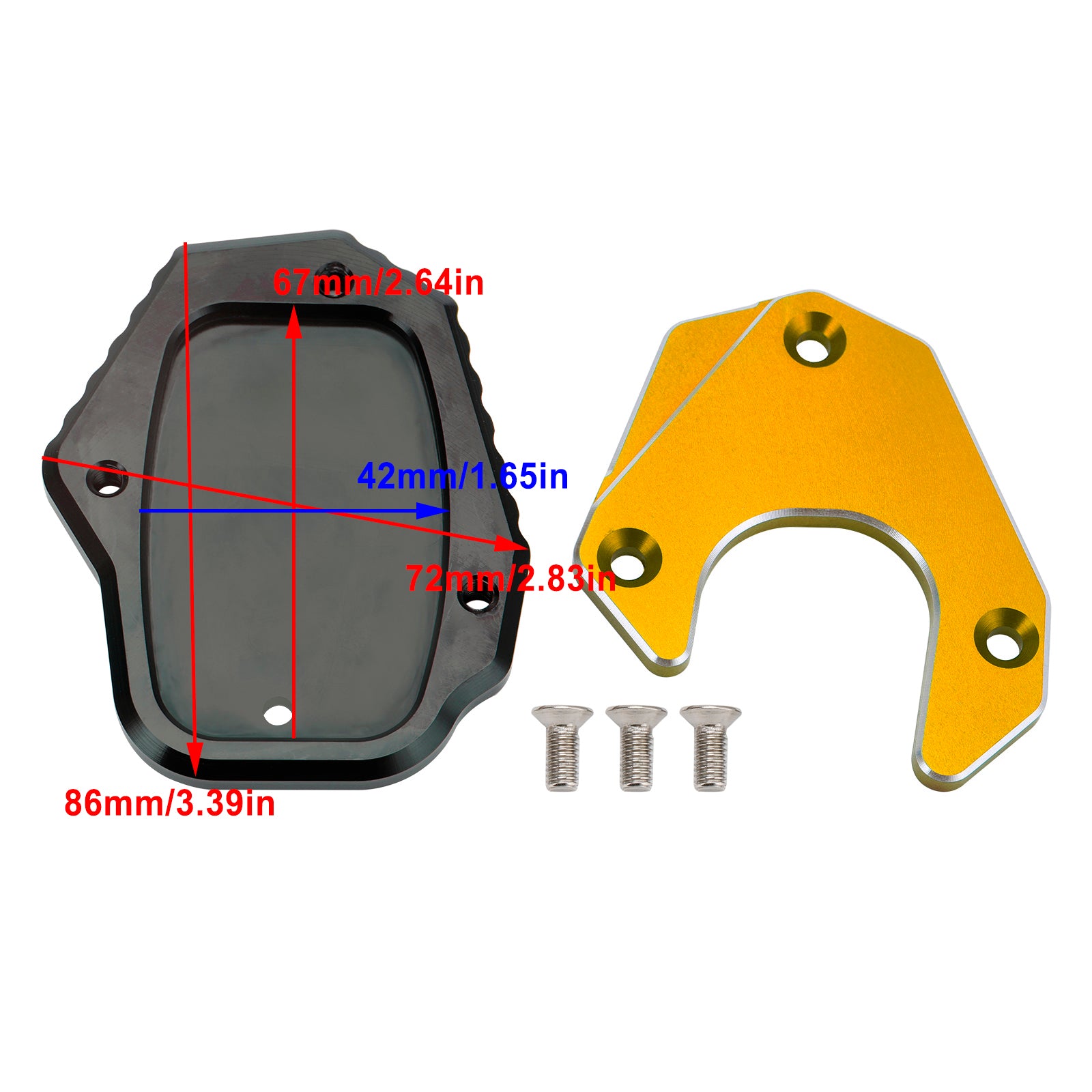 Kickstand Enlarge Plate Pad fit for Honda CRF250L 2017-2020