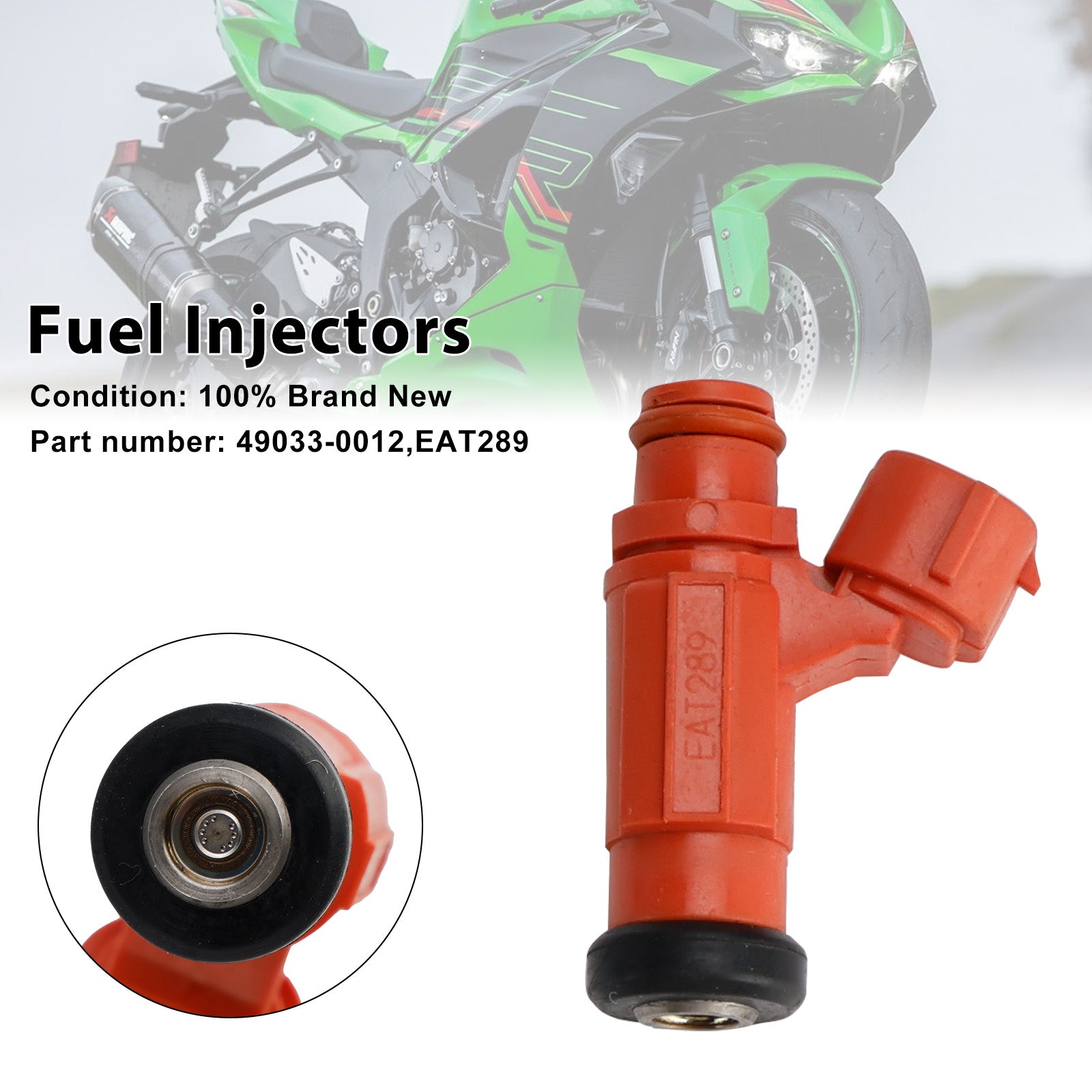 Kawasaki NINJA 1000 ZX-6R Z1000 49033-0012 Fuel Injectors EAT289