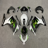 Amotopart 2013-2024 Kit carena Kawasaki EX300/Ninja300 Nero&amp;Verde Style5