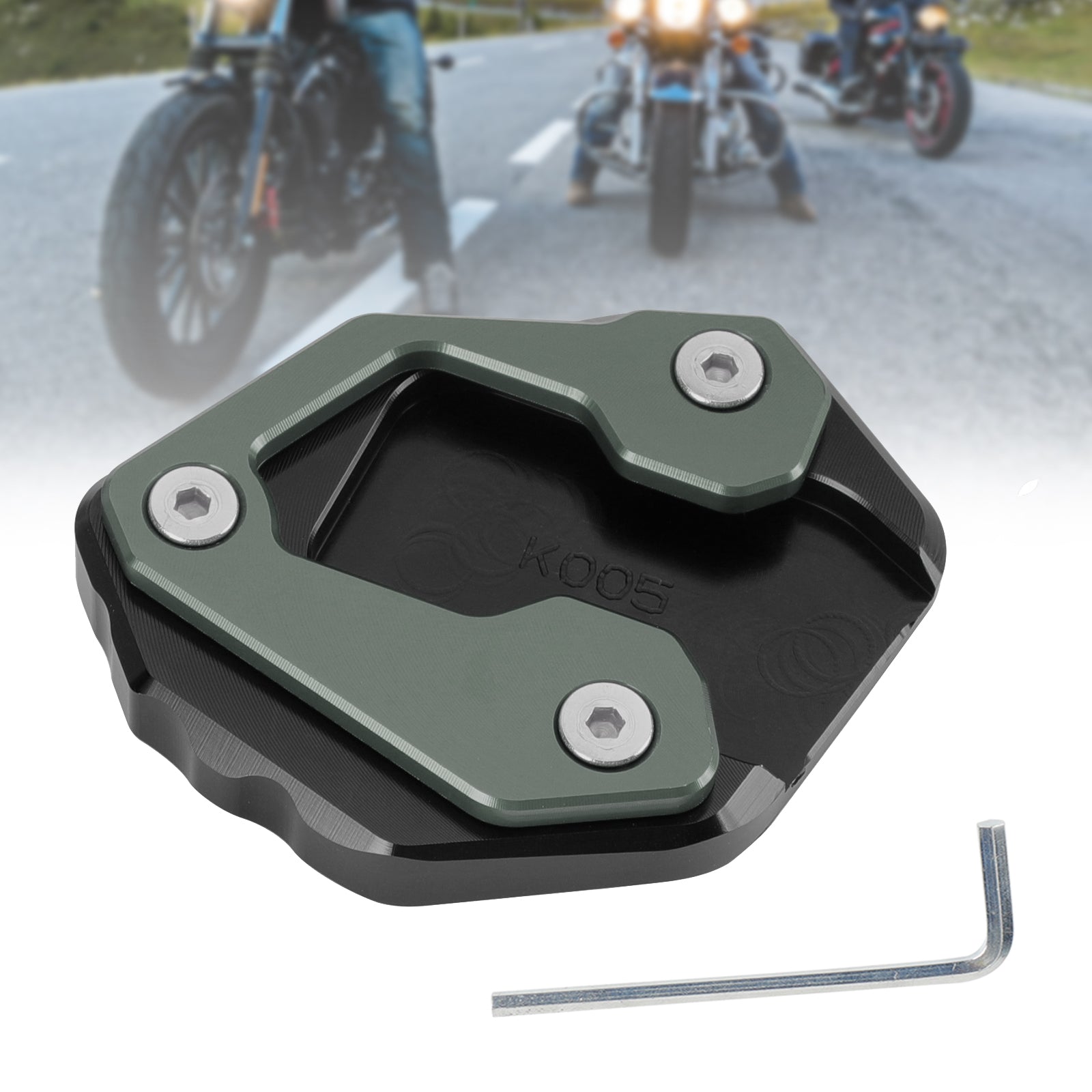 Coussinet de plaque d'agrandissement de béquille adapté à Yamaha MT-09 MT 09 2021 – 2022