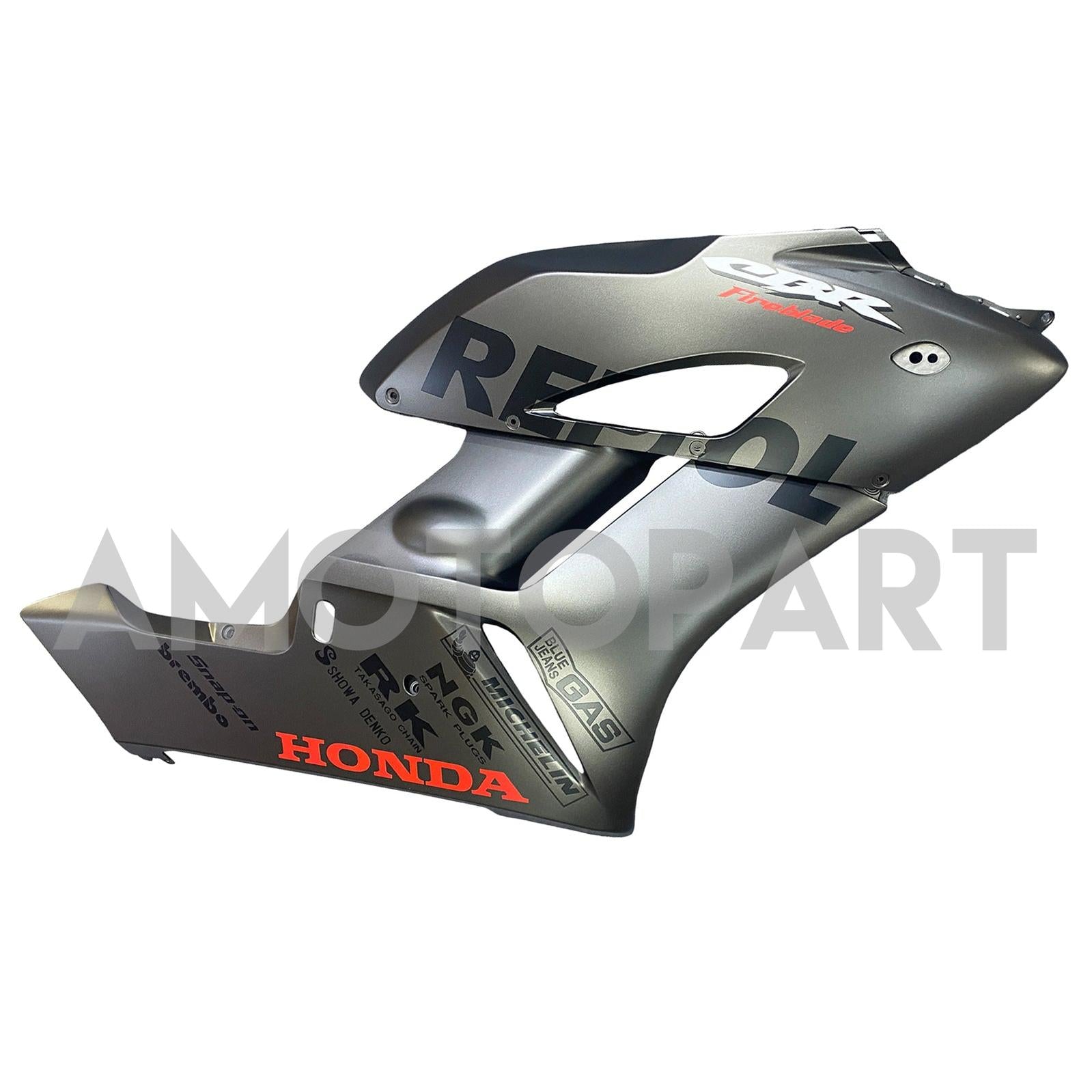 Amotopart 2004-2005 Honda CBR1000RR Silver Black Fairing Kit